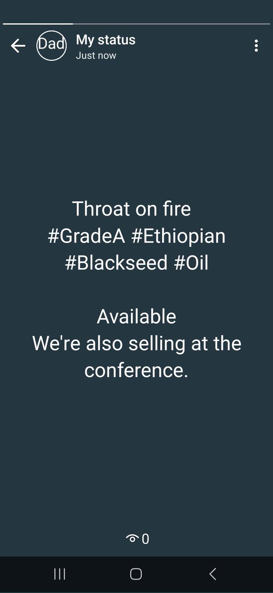 #GradeA #Ethiopian #Blackseed #Oil now available. 1st Press, Coldpressed, raw & Organic.

THROAT BURNER