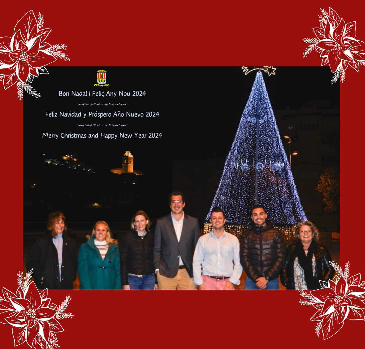 AjuntamentPolop's tweet photo. [val] 👉 Bon Nadal i Feliç Any Nou 2024 🥂🎄

[cas] 👉 Feliz Navidad y Próspero Año Nuevo 2024 🥂🎄

[eng] 👉 Merry Christmas and Happy New Year 2024 🥂🎄 https://t.co/cXJaTYMCn1