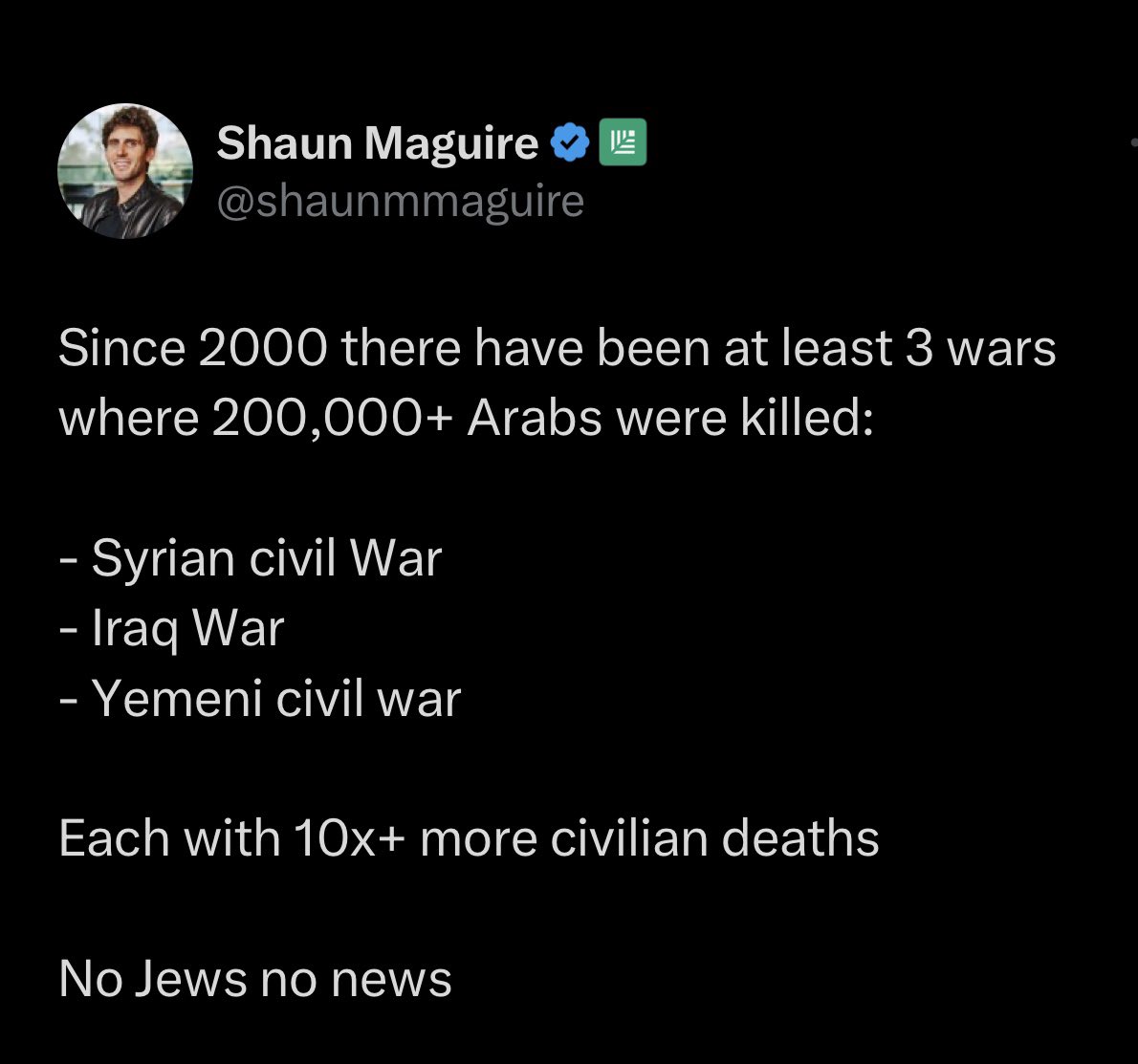 HilzFuld's tweet photo. I often wonder, is my X feed 100% dominated with Israel and Gaza or is this the algorithm at work trying to keep me in my echo chamber? Is anyone out there talking about anything else? 

And on a more fundamental level, why is this war grabbing so much international attention? 

If your answer is not that it’s because it’s Jews fighting the war, then kindly tell me why. 

The casualty numbers EVEN according to Hamas are way way lower than other wars or convicts around the world. It’s not like Israel started this war. I’ll remind you, we were in synagogue dancing with Torah school when Hamas came into our country on foot, in sea, and air and massacred innocent people. 

So what is it about this war that totally dominates global attention?

I am truly looking for an answer here. 

You have a country that was attacked unprovoked who is now fighting back to ensure it’ll never happen again. The cruel enemy who did what they did is now paying the price and sadly so are their people because they use them as shields. 

So why does the world even care? 

Putting aside the antisemitism and the resulting double standard, I’d like an explanation as to why everyone is so obsessed. 

Real answers only. Name calling will result in an immediate blow. 

If you quote me some insane conspiracy theories about Jews and Israel, immediate block. 

I’m asking a simple question.  If you’d copy and paste this war in any other region, would you have even heard of it? Would the news even be reporting it? 

Please someone provide me with a real answer to the question of why the world cares. 

The UN, The EU, Turkey, Yemen, UNESCA, and on and on. 

Why the sick obsession?