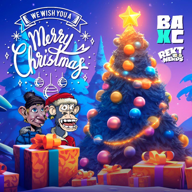 Sending warm vibes your way this Christmas, dear apes and nerdy companions. 
Merry Christmas! 🎅🏻