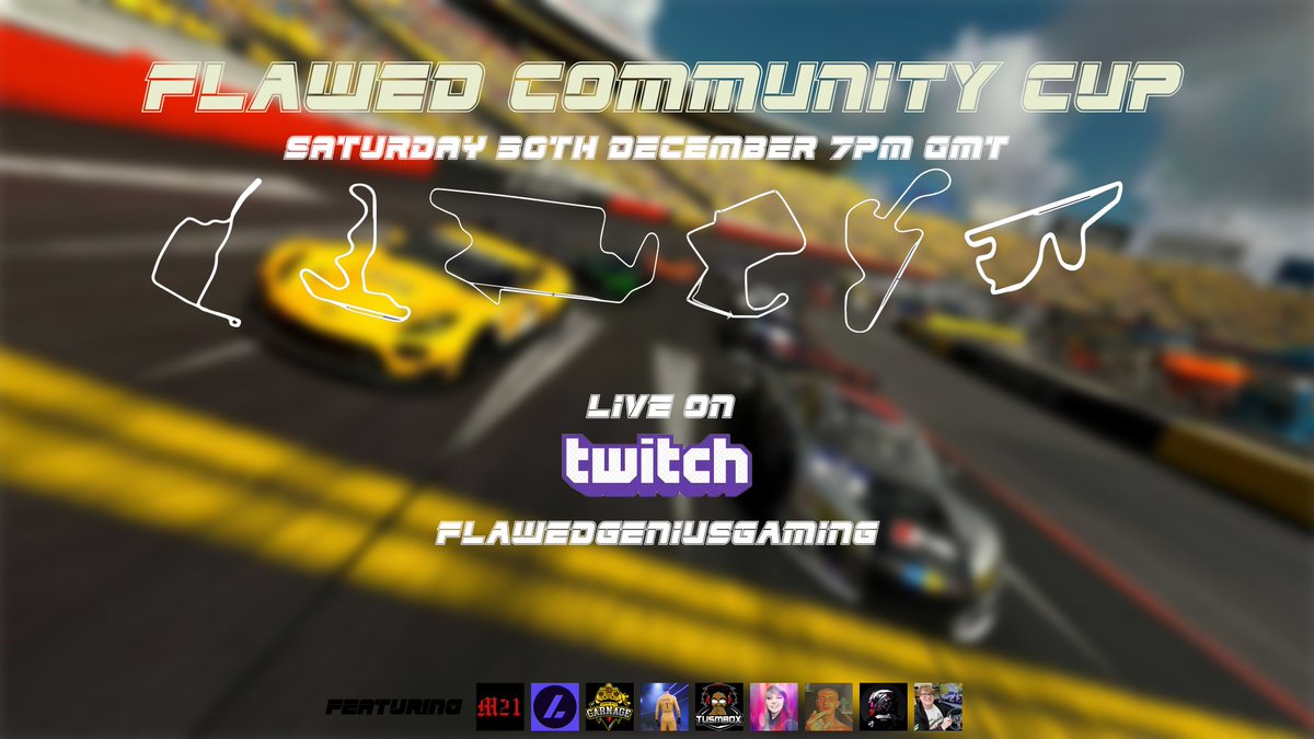 Levitius_GT's tweet photo. Join me and many other streamers in this exciting event held by @FlawedGeniusGG on the 30 December at 7pm GMT!

I'll leave a link to Flawed's channel and everyone's down below.

https://t.co/00WRT3FZ8j

#GT7 #SimRacing https://t.co/Imh8njKrxF