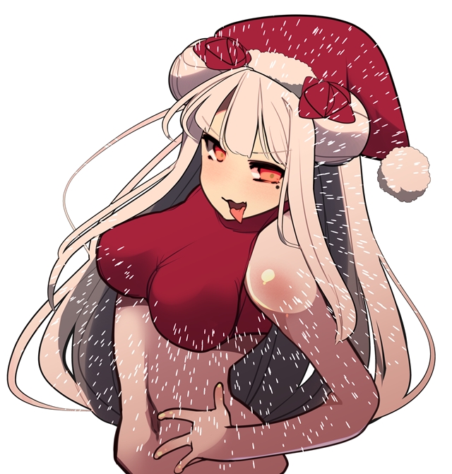 ♥頂いた枠でサンタ化 