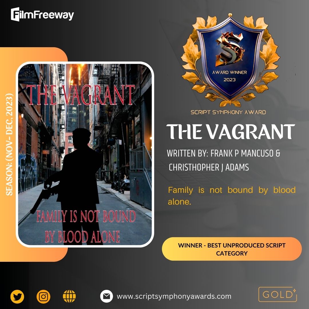 ScriptSaward's tweet photo. Congratulations to Frank P Mancuso &amp; Christhopher J Adams for their remarkable achievement! We express our sincere gratitude for their participation in our film festival.
We eagerly anticipate their future accomplishments.
#TheVagrant #SSA https://t.co/INtH4EwpkK