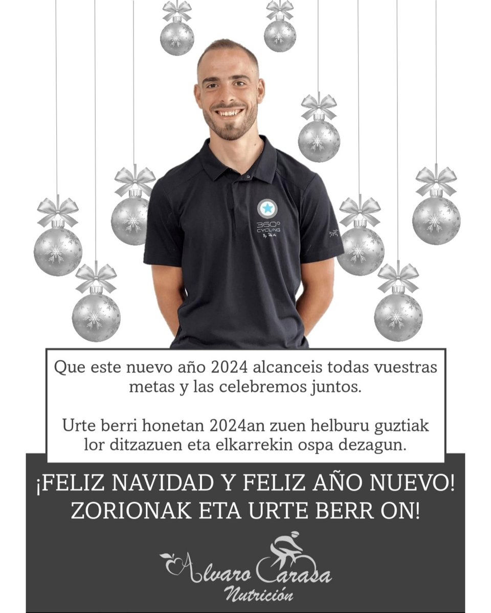 ¡FELIZ NAVIDAD Y FELIZ AÑO NUEVO!

Que este nuevo año 2023 alcanceis todas vuestras metas y lo celebremos juntos.

-----------------------------------------

ZORIONAK ETA URTE BERRI ON!

Urte berri honetan 2023an zuen helburu guztiak lor ditzazuen eta ellarrekin ospa dezagun.