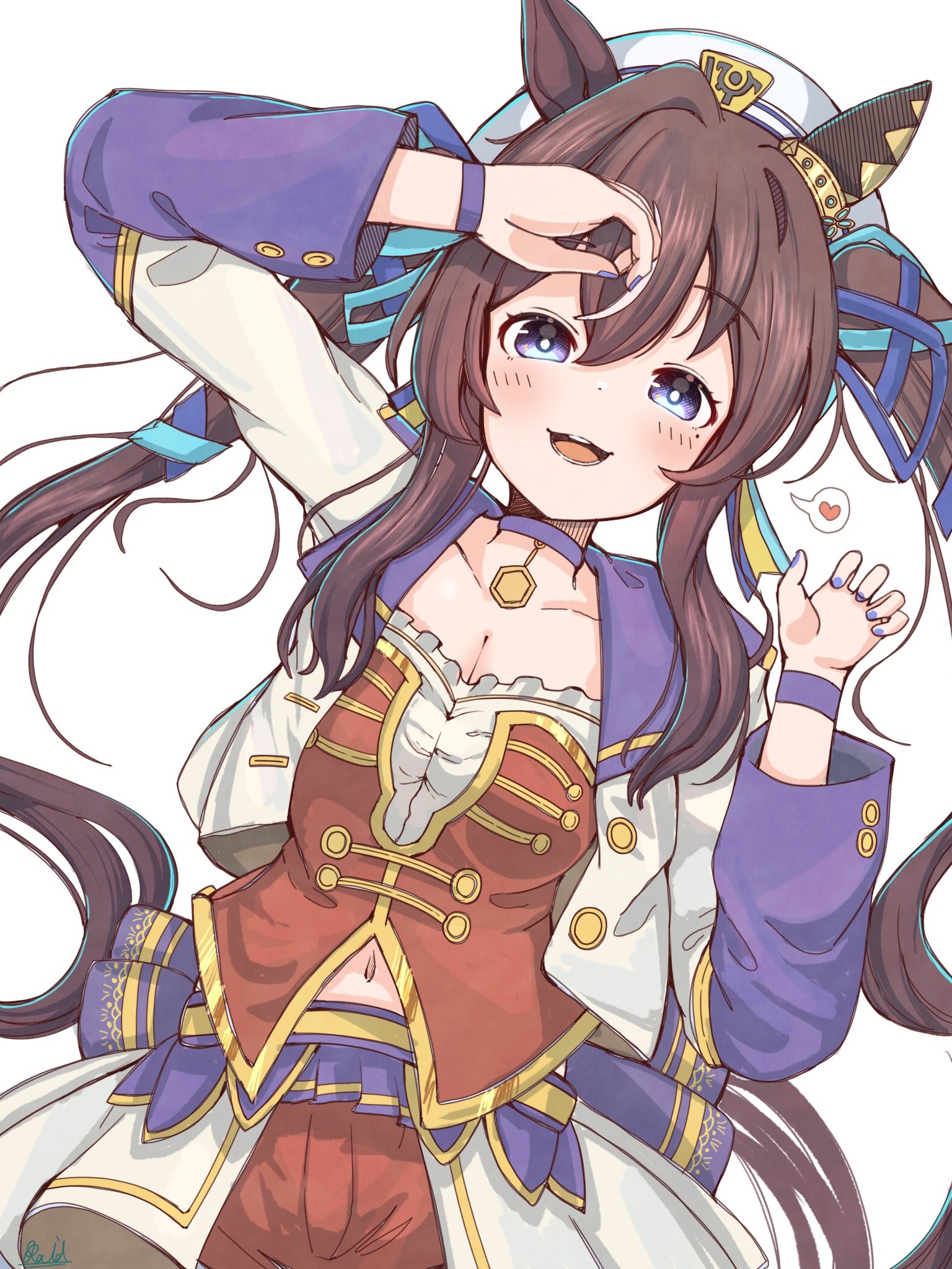 ウマ娘　ヴィブロス　ウイッグ付き ウマ娘 プリティーダービー ヴィブロス コスプレウィッグ