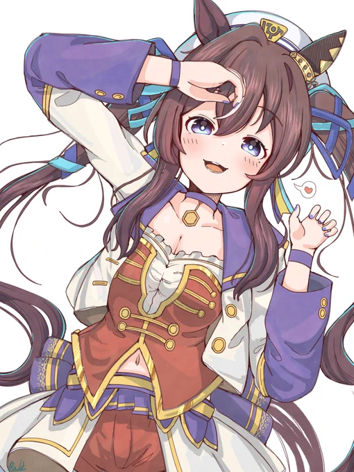 ヴィブロスちゃんが可愛すぎて衝動的に描いた絵#ウマ娘 #ヴィブロス 