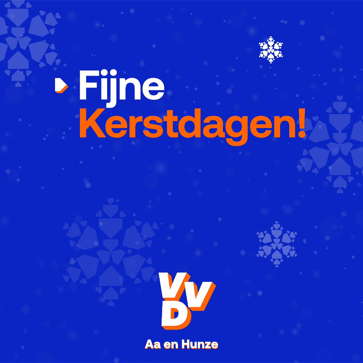 Vrolijk kerstfeest en fijne dagen gewenst namens VVD Aa en Hunze! 🎄✨