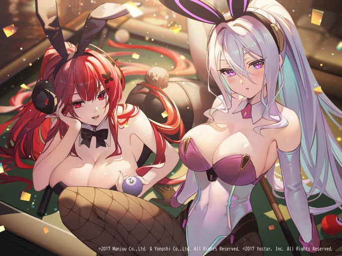 聖夜も彼女たちの遊戯(ゲーム)は続く-----キアサージ、ヒンデンブルクを描かせていただきました!メリークリスマス#アズールレーン #AzurLane 