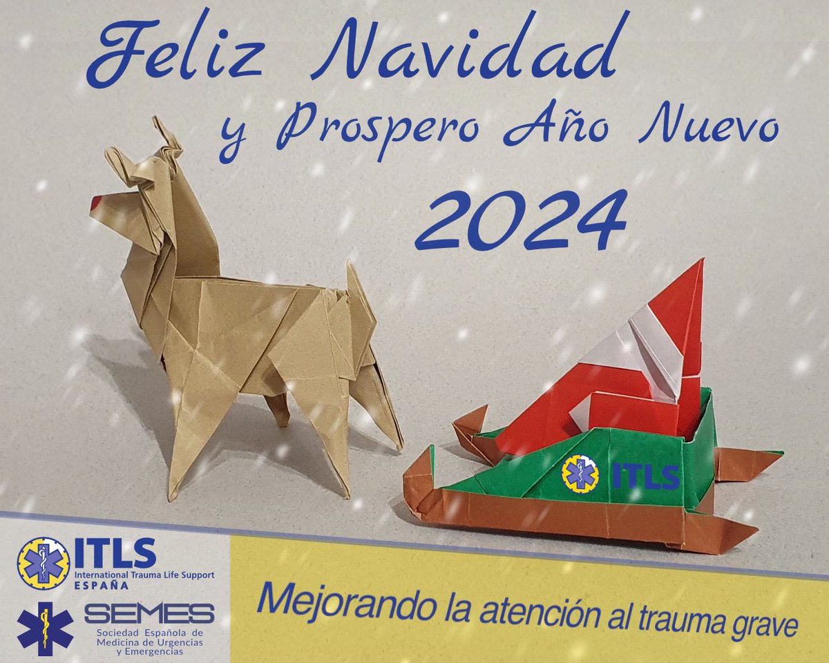 ITLS_Spain's tweet photo. Desde la familia #SEMESITLS os deseamos una muy Feliz Navidad en compañía de vuestras familias y seres queridos.

#FelizNavidad https://t.co/o8404AYnIF