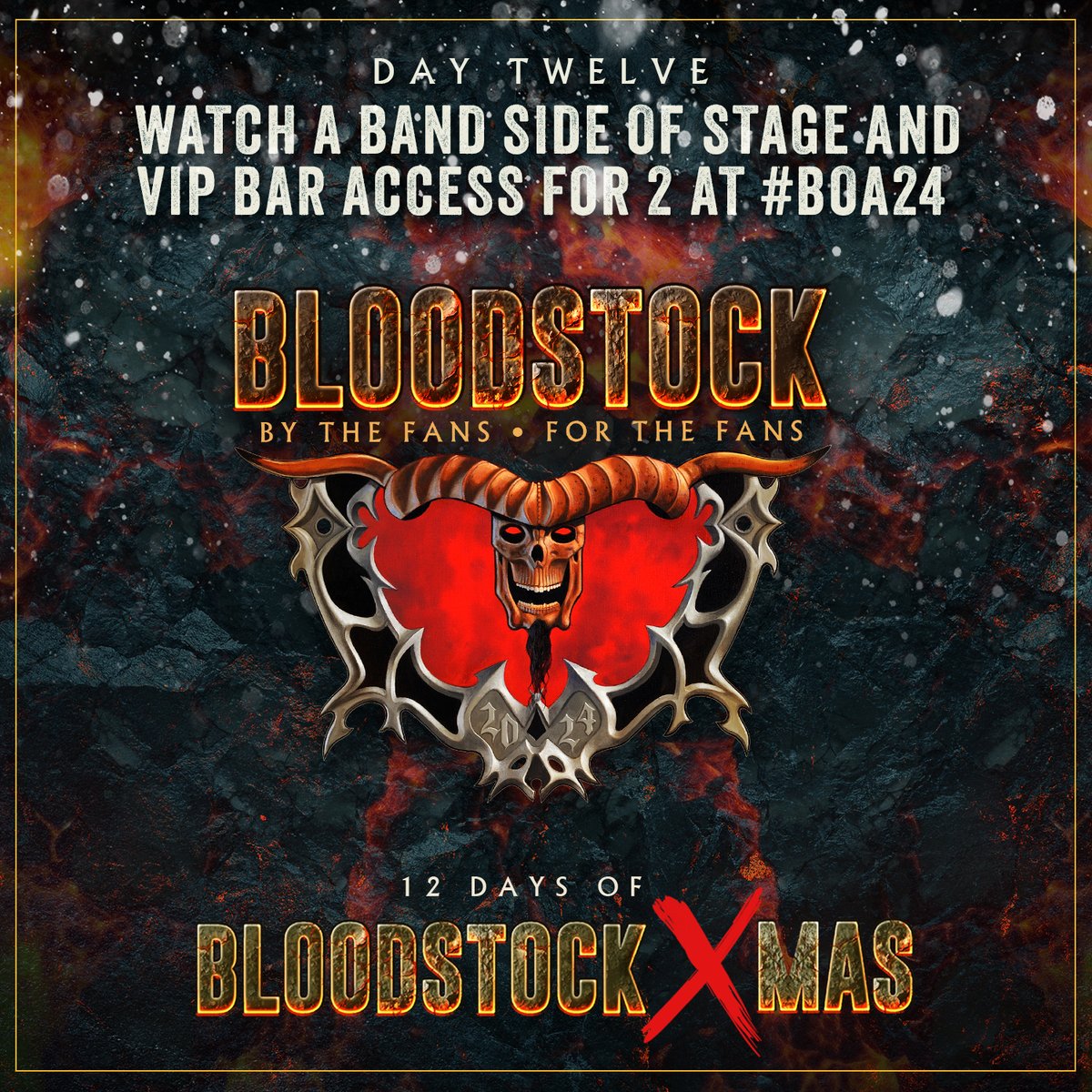 Head to Facebook or Instagram to find out how to enter our final christmas giveaway.. THE CHANCE TO WATCH A BAND SIDE OF STAGE THIS #BOA24 + VIP BAR ACCESS FOR 2!