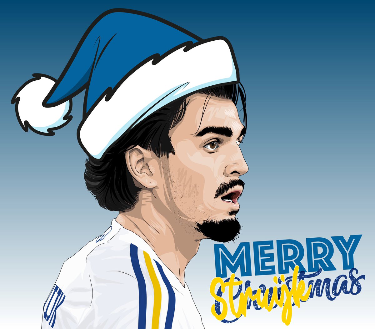 remoir86's tweet photo. Merry Struijkmas to you all. Pascal started the rout against Ipswich yesterday and laid a huge marker for our intentions going into the second half of the season. #mot #alaw #lufc #leedsleedsleeds #leeds #leedsunited #merrychristmas #christmas #waccoe #struijk https://t.co/Y1ZAemeEs9