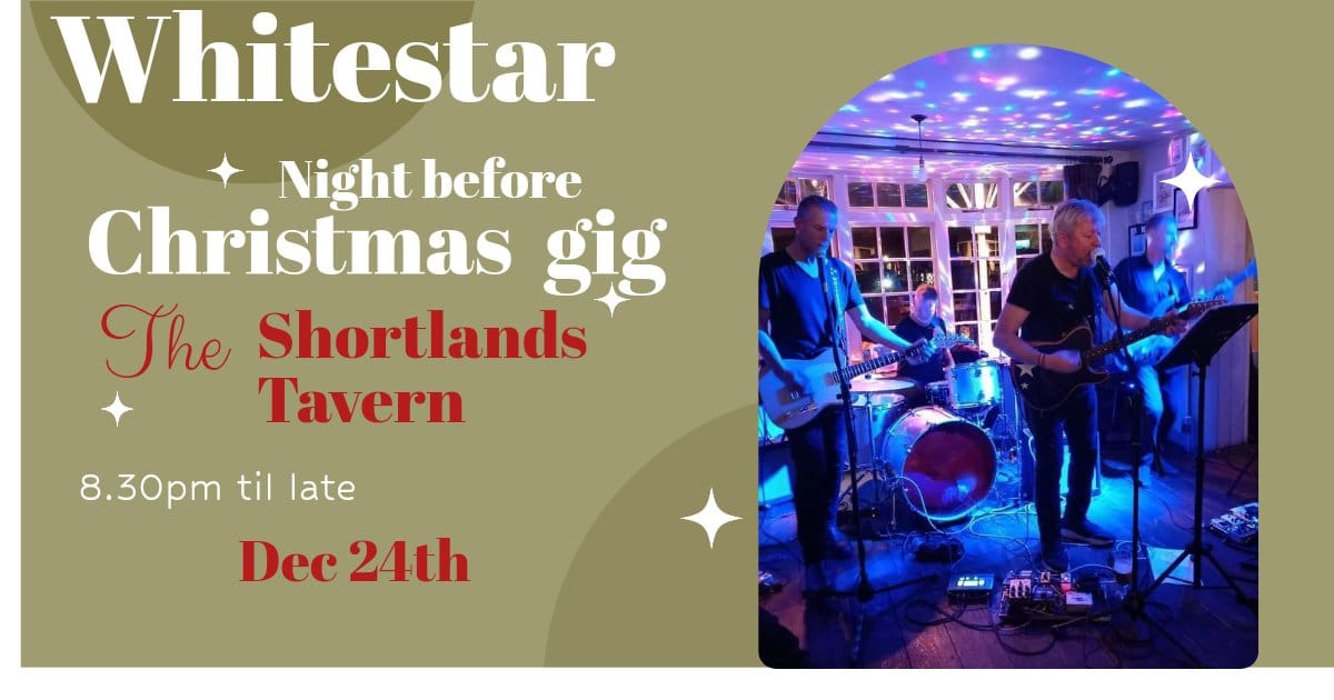 🎄It's Christmas Eve!! Free live music tonight with <a href="/whitestarband/">Whitestar</a> festive cheer with some rocking tunes! #pub #shortlands #bromley #beckenham #itschristmas #cocktails #pubfood #pizza #beer 🎸