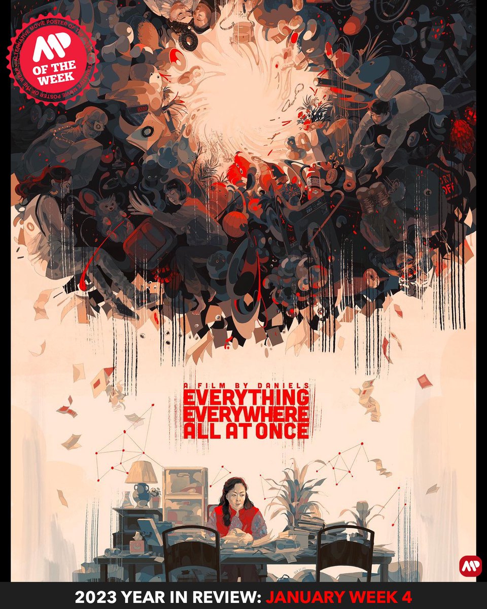altmovieposters's tweet image. 2023 YEAR IN REVIEW: JANUARY

WEEK 1. "Spider-Man: Into the Spiderverse" by @philshelly
WEEK 2. "Oppenheimer" by @DaltonFrizzell
WEEK 3. "The Menu" by @philshelly
WEEK 4. "Everything Everywhere All At Once" by @jdebbiel

#alternativemovieposters
#ampoftheyear