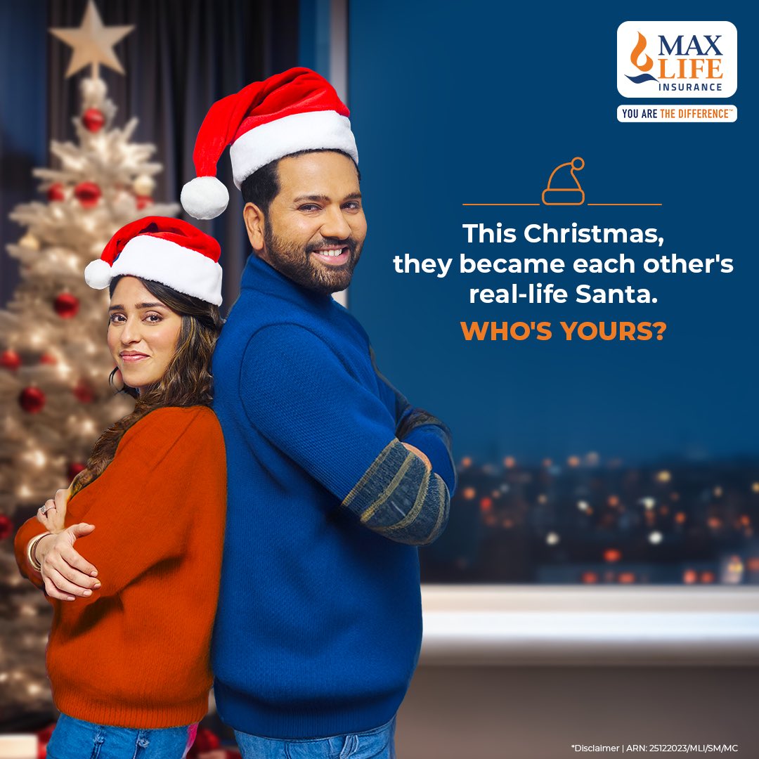 AxisMaxLifeIns's tweet photo. A #RealLifeSanta is someone who always has your bharosa, fulfils your every wish, and solves your dilemmas throughout the year. Found yours?
ย
Then it's time to give them warm hugs, love, and the season's greetings.
ย
Merry Christmas to all of you and your real-life Santas!๐๐
https://t.co/BUMdb5Zkx4