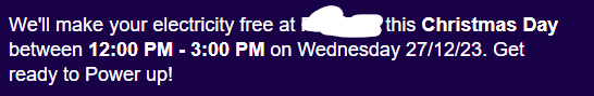 Hey <a href="/OctopusEnergy/">Octopus Energy</a> did you mean Xmas day or the 27th? (Or will we get both?)