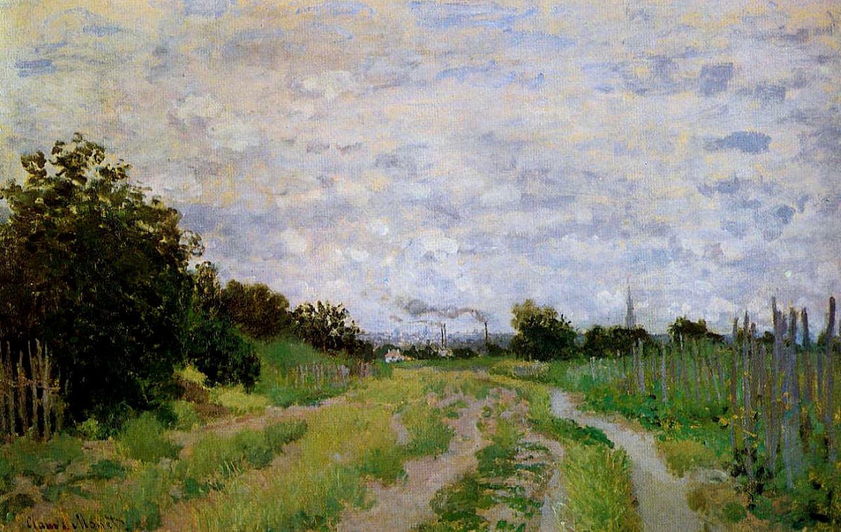 Lane in the Vineyards at Argenteuil, 1872 botfrens.com/collections/41…