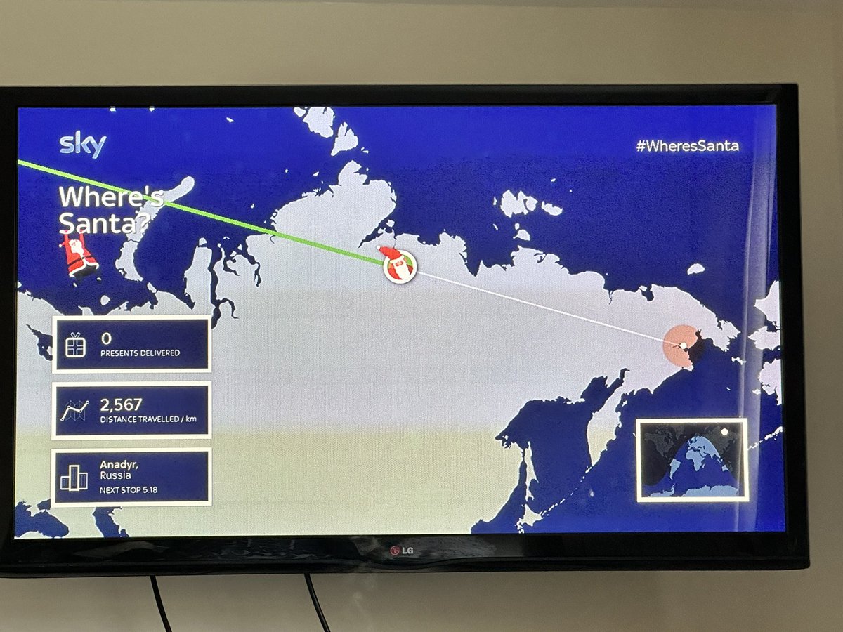 Its official Santa 🎅🏻 has left elf factory in the North Pole. We have a very excited 5 year old Arthur who will be tracking his progress 🥰