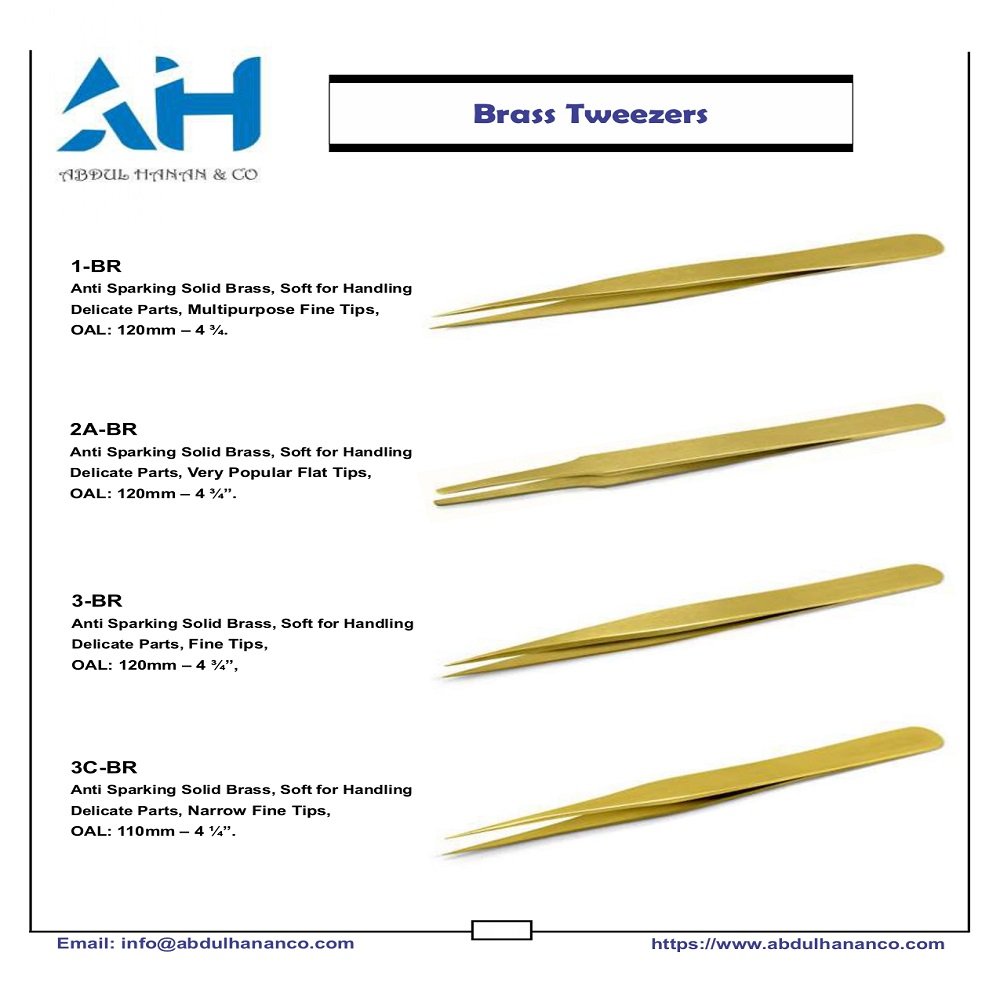 AbdulHananCo's tweet photo. #Brass Tweezers,
Abdul Hanan & Company manufacture #electronic tweezers, #watchmaking tweezers, #jewelry #tweezers & #laboratory #surgical #instruments.
#abdulhanancompany #soldering #biology #handtools #microscopy #jewelrytool #watchmakingtools #watchtool #Pinzette #Pincet https://t.co/YI9aiF1BxK