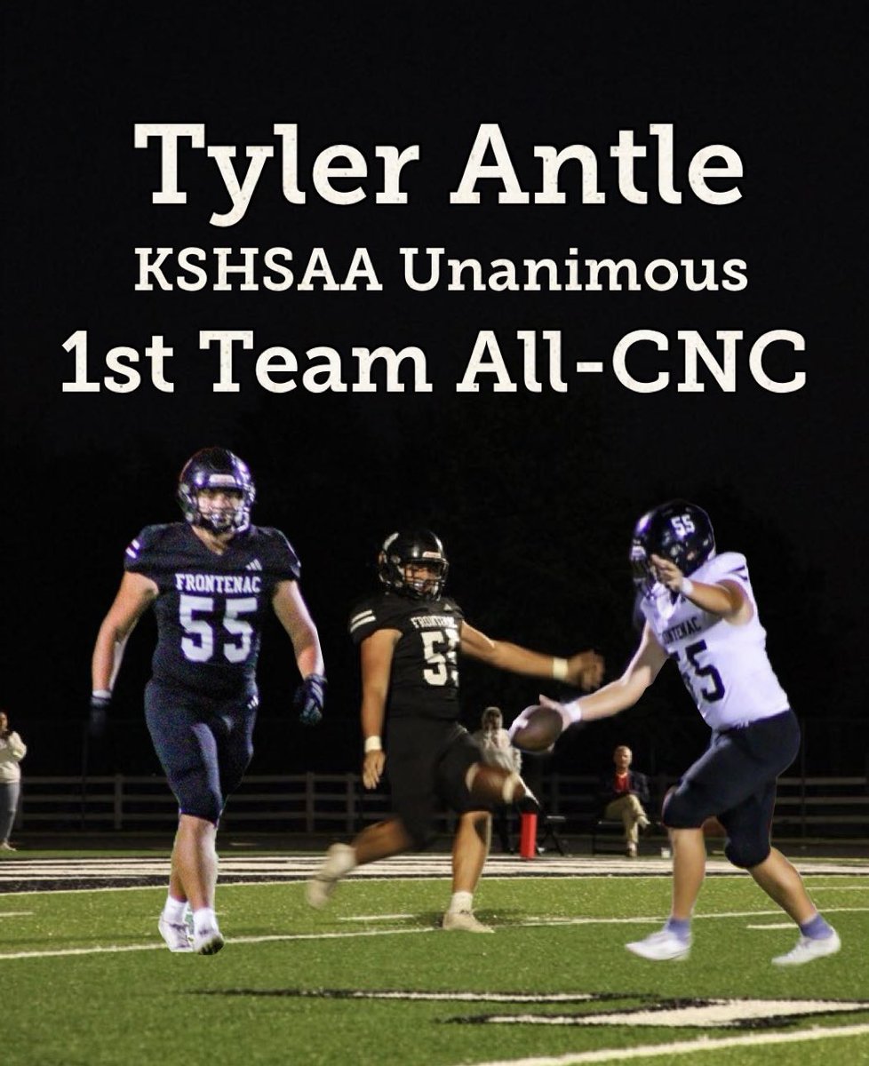 Thankful to be unanimously selected 1st team All-League punter! @punt_21 @coachseansnyder @kickerupdate @KSHSAA @PSUCoachSmith @CoachLeipold @ChazWrightTV @CoachMiller_KU