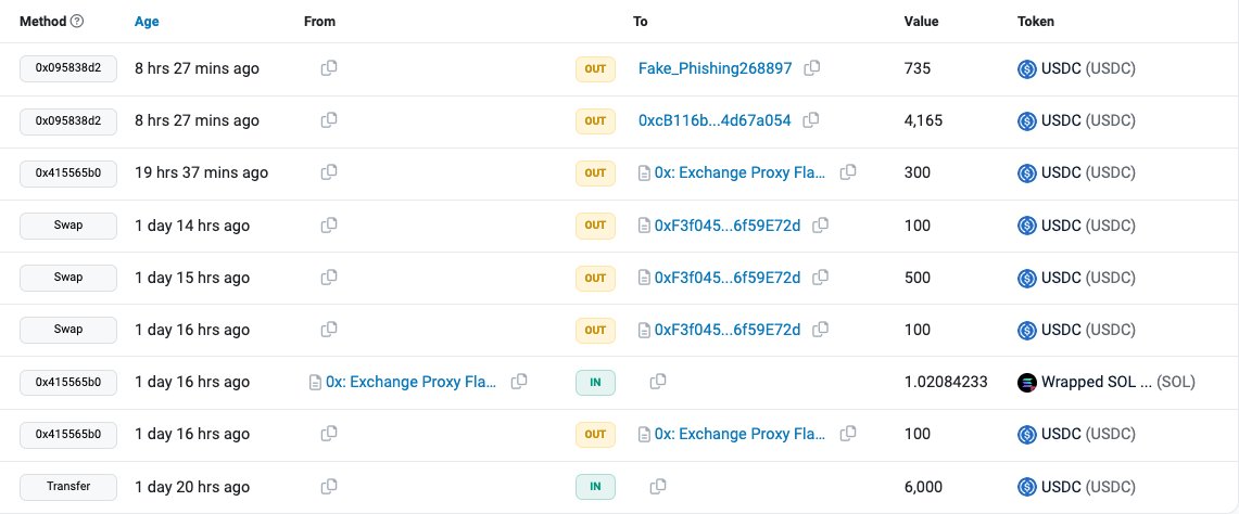 gave her $6k to onramp. dis bitch really got phished in 5 moves flat. 36hrs has to be record time. how even...
