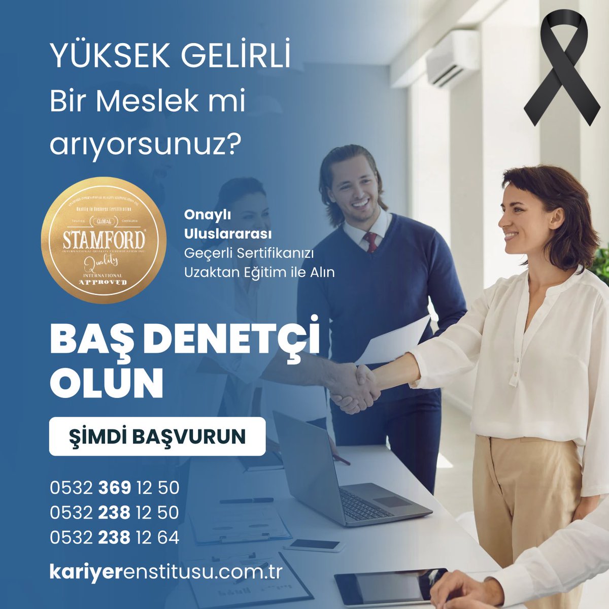 Herkes gelirini artırmak ister; İstemek yetmez, Başarı emek ister. Şimdi kendinize bir iyilik yapın; #BaşDenetçi olabilmek için ücretsiz başvurunuzu yapın kariyerenstitusu.com.tr

#pencekilitharekatı sırasında şehadete eren yiğitlerimize rahmet diliyoruz.