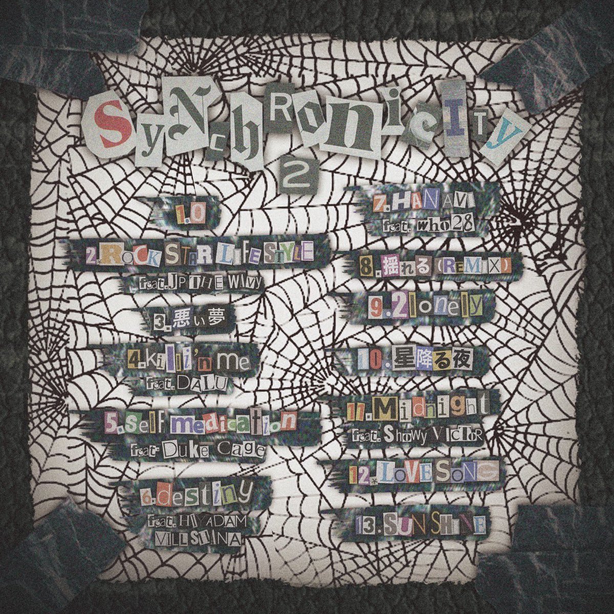 2nd Albam「SYNCHRONICITY 2」
out now!!!
色々な人達の協力がありリリースする事が出来ました。自分1人じゃ俺は何にもできません。沢山迷惑かけた分これから沢山の愛を返していきます。
是非いっぱい聴いて欲しいです！
ありがとうみんな！🫶
linkco.re/NDGgM9g0