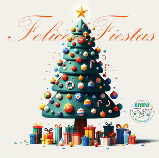 AMPAMBCV's tweet photo. En esta época del año, queremos enviaros un cálido saludo en nombre del AMPA. Agradecemos Vuestro apoyo y colaboración y os deseamos unas Felices Fiestas y un próspero Año Nuevo. https://t.co/N4pYc4eRRa