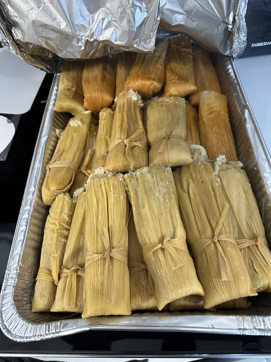 The tamales have arrived all three dozen. Pork and chicken. #Mexican #Tamales #SupportLocals