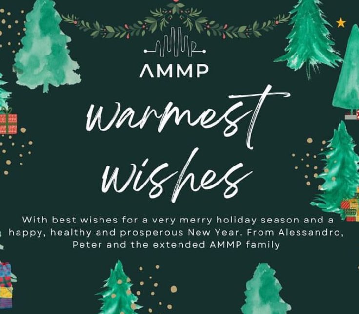 Best wishes and happy holidays from all the team at AMMP 🎄