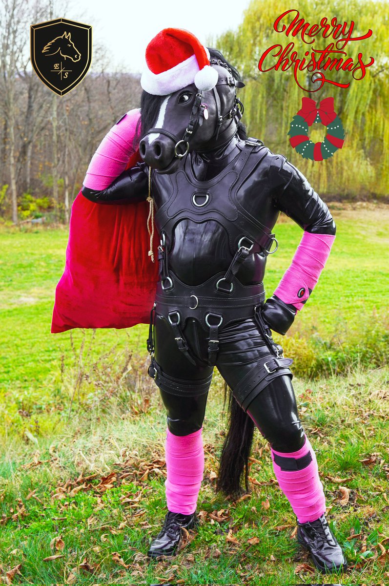 Wish you Merry Christmas spent with your family, nearest friends and thanks for support us in last years ❤️🖤❤️

Gear: Equus-signum.cz
Pony: <a href="/FlySky4242/">Sky (Chicago) ➡️ MIR, MFF</a>
Photo by: <a href="/LeonKitty1/">LeonKitty~</a>

#ponyplay #latexpony #rubberpony #latexhorse #rubberhorse #horsehood #horsemask #leatherharness