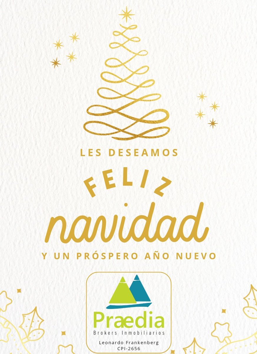 PraediaBrokers's tweet photo. Felices Fiestas ! https://t.co/avE1uyKPzk
