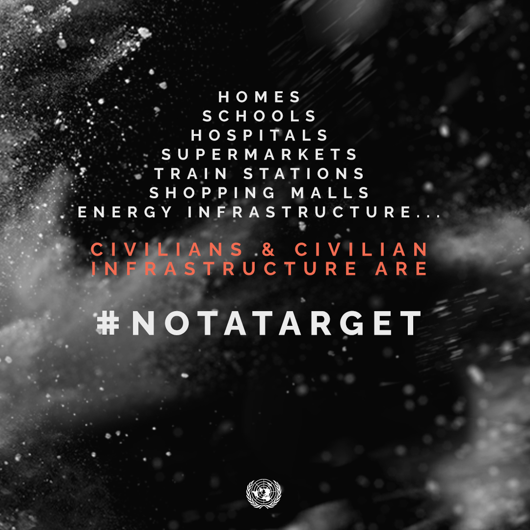 A new massive wave of Russian strikes has left death & devastation in the war-ravaged Kherson Region of Ukraine today. Many civilians were killed or injured on Christmas Eve, and their homes, schools, hospitals & energy systems, once again, damaged. Civilians are #NotATarget.