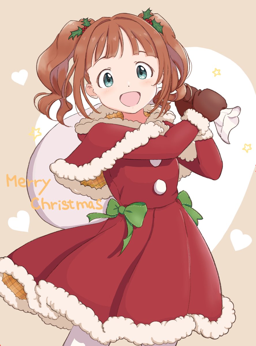 えへへっメリークリスマ～ス、プロデューサ！
#高槻やよい #ミリシタ
