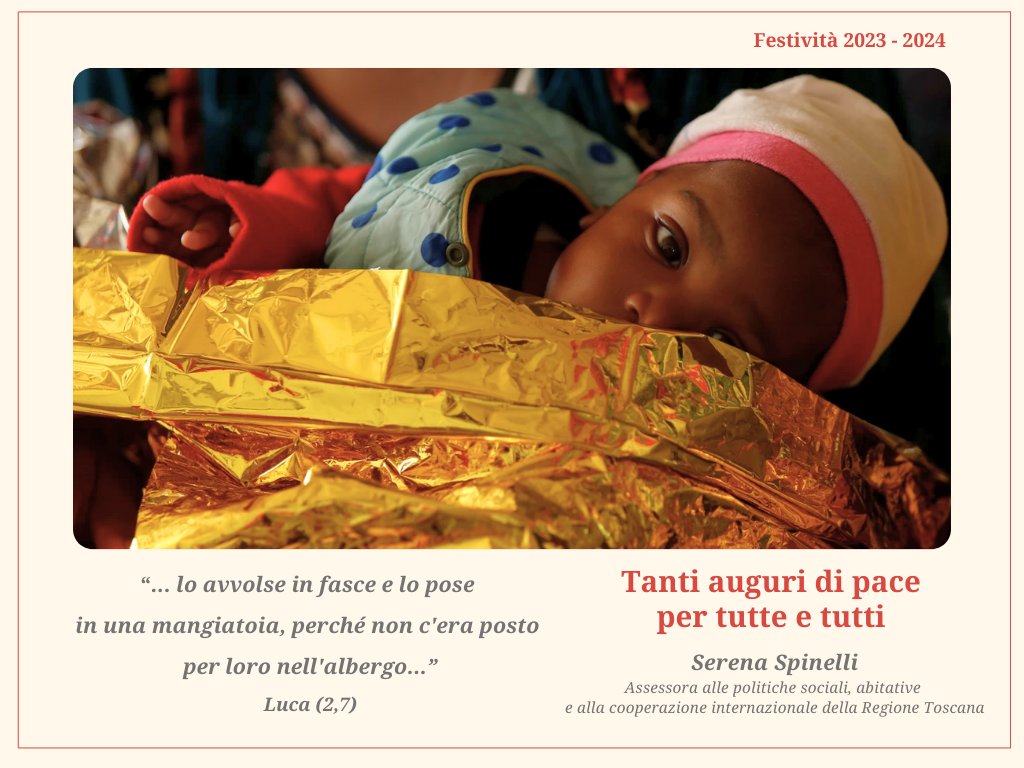 Di pace, per tutte e tutti.
Tanti auguri.