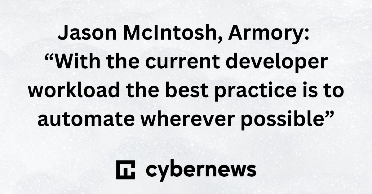 #Developers are currently inundated with options that are taxing creativity and monopolizing time with busy work tasks that could and should be automated.

Armory's Jason McIntosh explores the power of automation with #CDaaS, via @Cybernews ➡️ bit.ly/44u5OHv