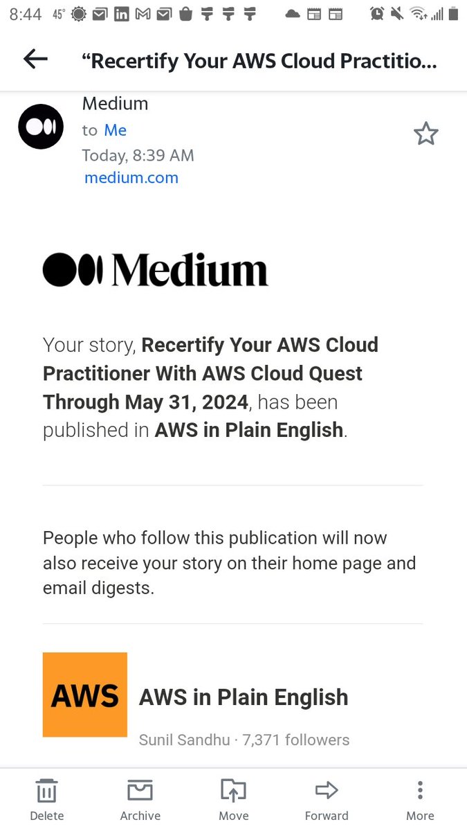 #SundayBlogShare Happy that #AWS in Plain English #Medium publication has added my article. Read it here. aws.plainenglish.io/recertify-your… @carlarjenkins