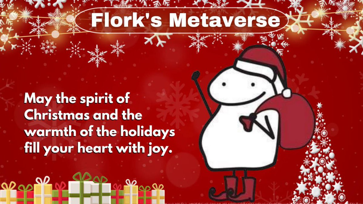 Merry Christmas to all the Florkers out there! 🎄
You are the best community ever and we are so grateful for your support and feedback.🙌
We have some exciting surprises for you in the new year, so stay tuned and keep exploring the Flork's Metaverse! 🚀
#FlorkMetaverse #Christmas