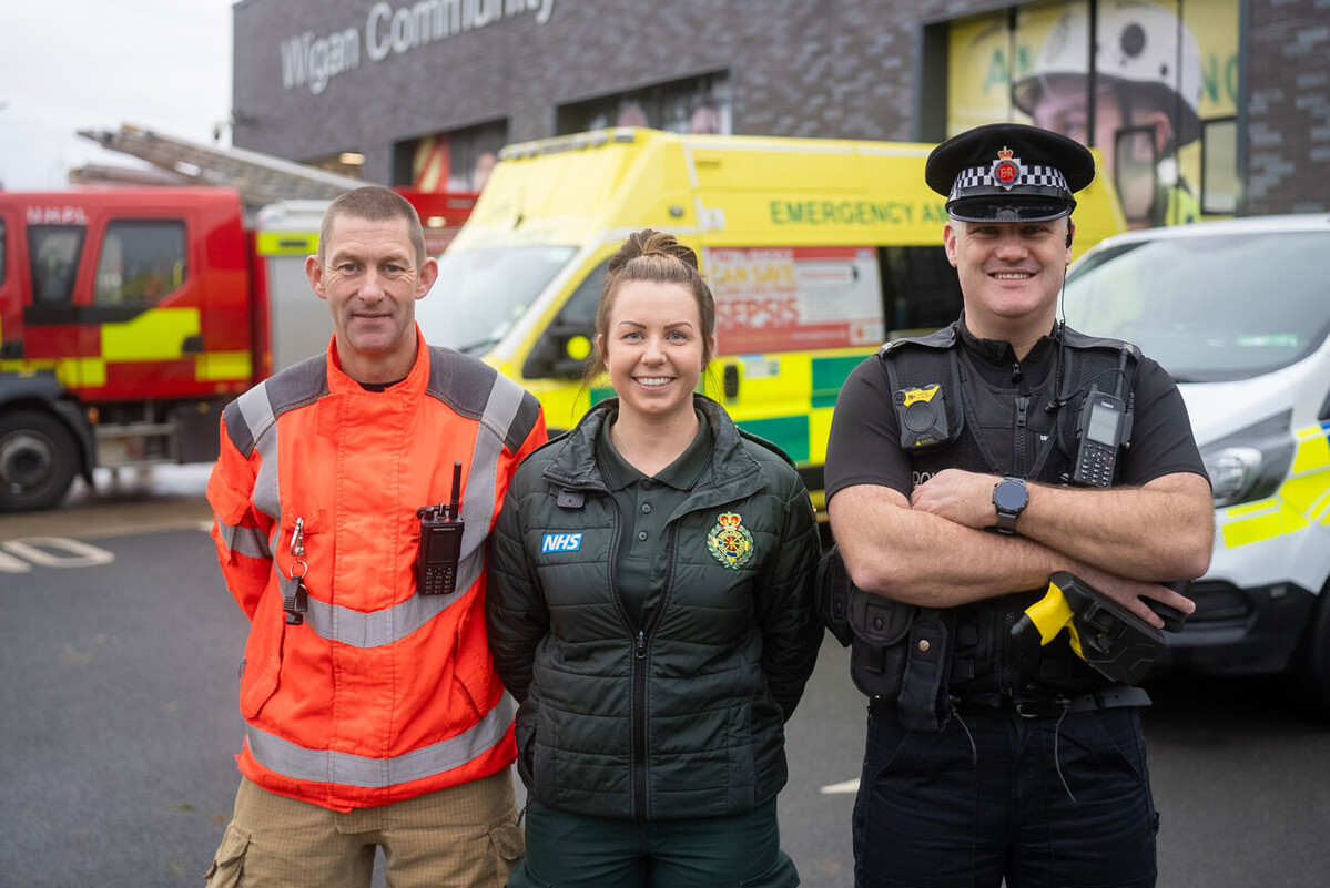 Michael, Helena and Andy are working in Wigan over Christmas and New Year to keep you safe. 
They do not turn up to work to face anti-social behaviour when they’re trying to help people and save lives. 
Take care of those that are taking care of you 🚒🚔🚑