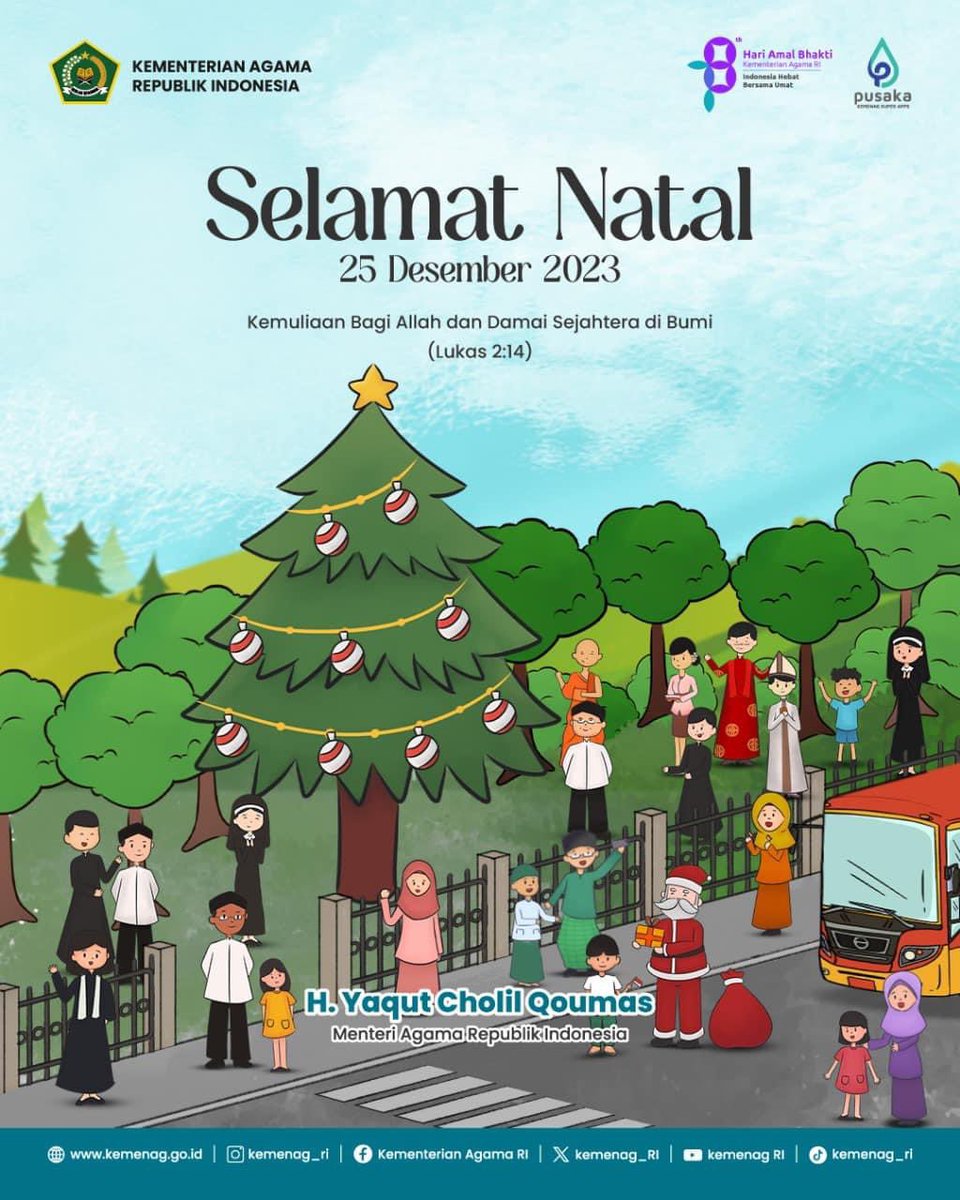 Jika dia bukan saudaramu dalam iman, dia saudaramu dalam kemanusiaan (Ali Bin Abi Tholib).  

Selamat merayakan Natal saudara-saudaraku Umat Kristiani. Semoga kedamaian dan kebahagiaan bagi saudara-saudara dan keluarga.