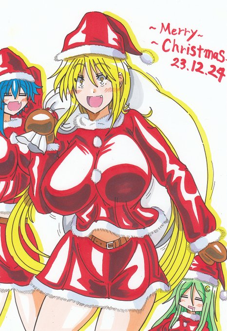 いつもの第三艦隊でクリスマスイラストを描きました。 
