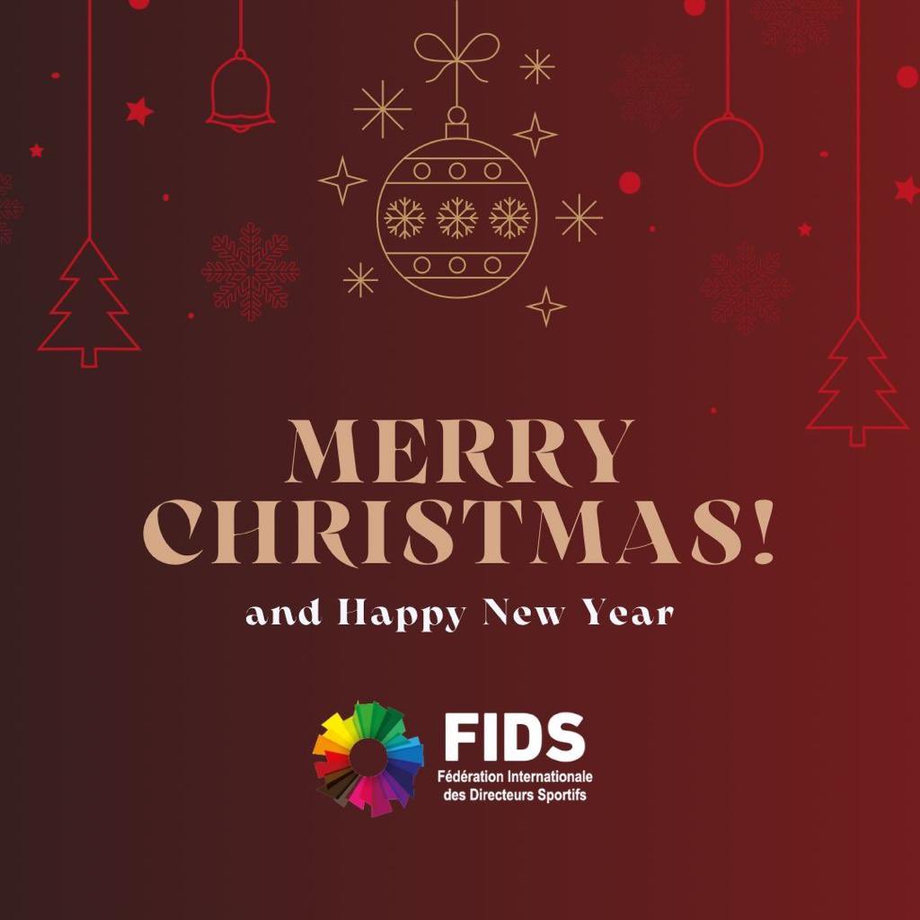 🎄⚽️ To all football, Merry Christmas and Happy New Year from FIDS. #International #Football #SportingDirectors