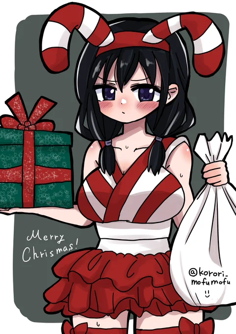 『クリスマスのゆりちゃん』Merry Christmas! #わたモテ #watamote #イラスト 