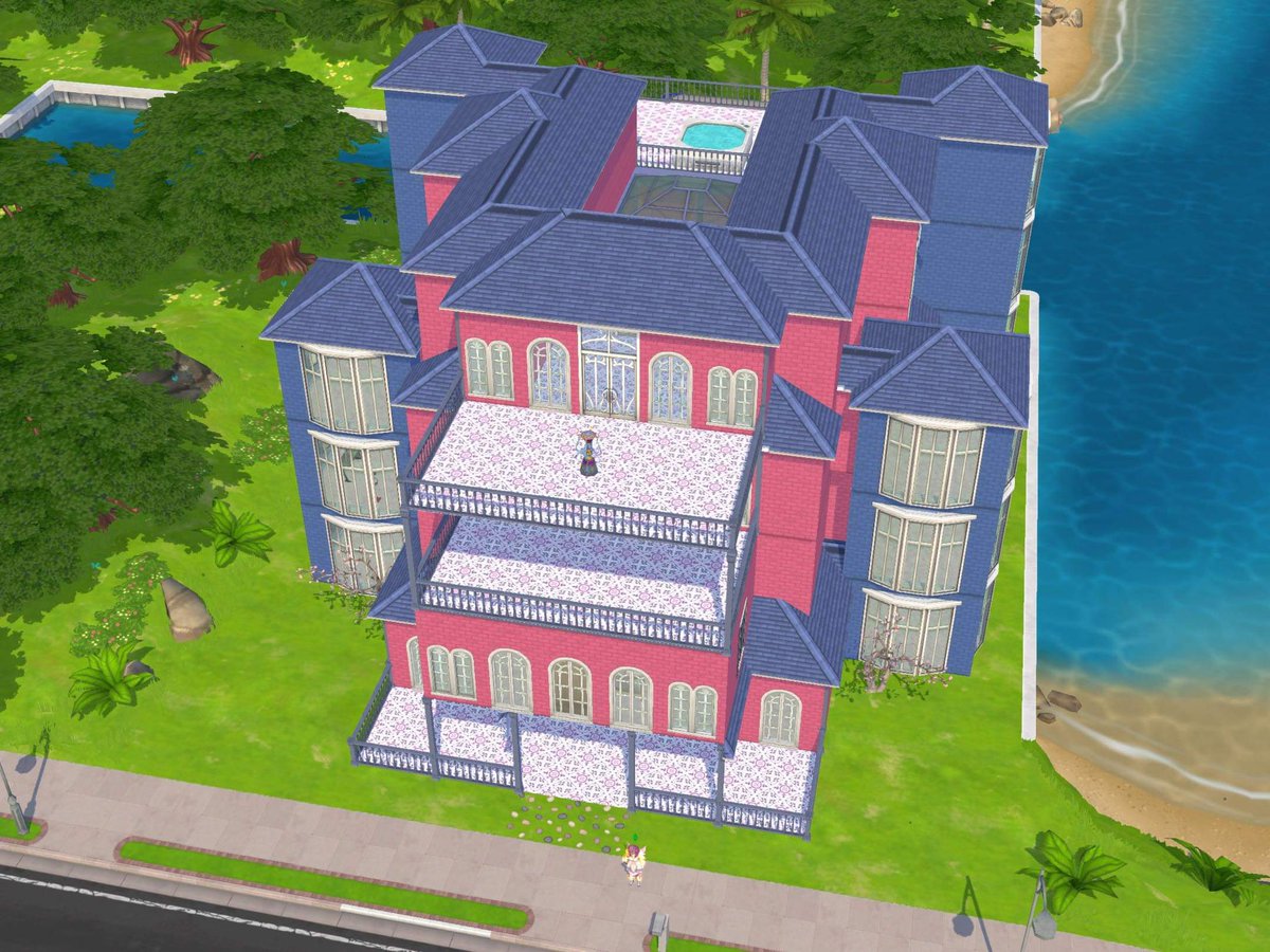 MrsM_Sims's tweet image. Current WIP. Not really sure what I’m building. Or if I like it 🤔 But at least I’m finally building SOMETHING. 🩷💙