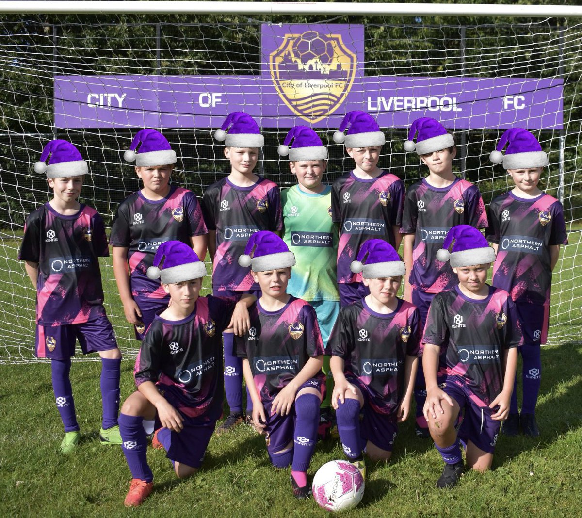 Happy Christmas from everyone at City Of Liverpool U12’s 💜