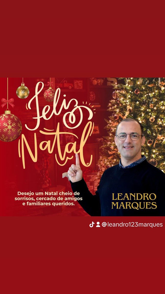 Desejo que neste Natal toda a tristeza e todos os problemas sejam substituídos por sorrisos, gratidão, carinho e positividade. Feliz Natal 🎄🎁 🎁🍾🎅🎅🎄🙏