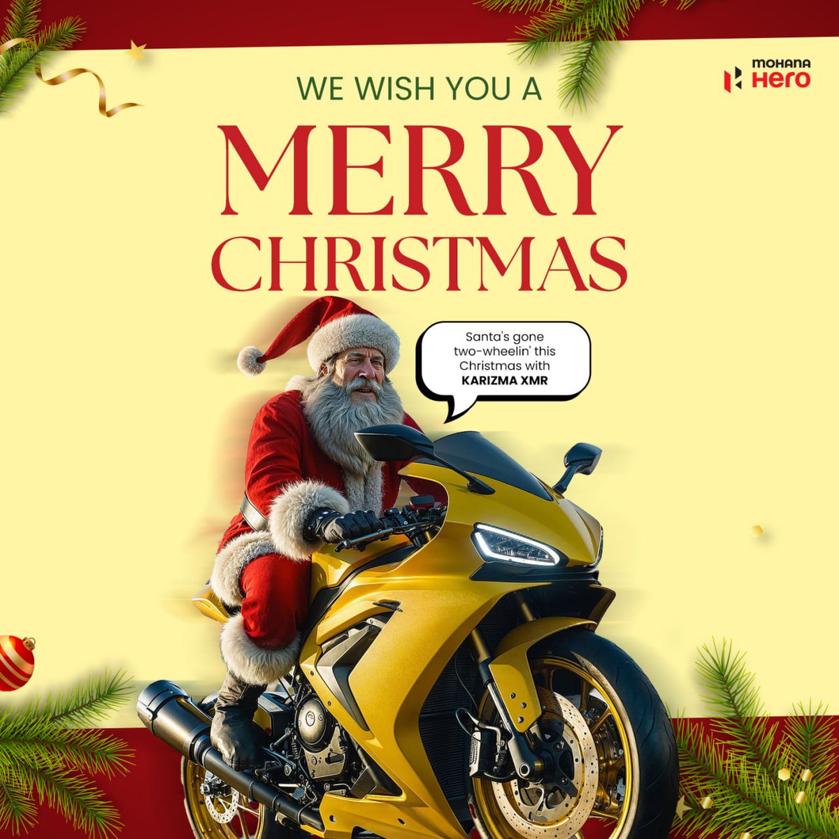 WE WISH YOU A MERRY CHRISTMAS

BOOK NOW 🏍️
VELACHERY 87787 68902

KELAMBAKKAM 99629 50004

BOOK NOW 🏍️

VELACHERY 87787 68902

KELAMBAKKAM 99629 50004

#Christmas
#MeraBirthdayMeriChristmas

#MohanaHero #EveryDragstersDream #HeroMotoCorp #Chennai #Xtreme160R4V #Xtreme160R