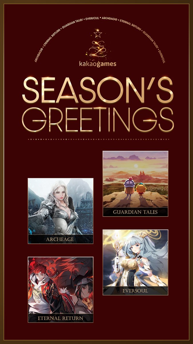 ☃️ Season's Greetings! ❄️ We hope that you've collected good memories this year and made precious treasures of them in your heart. 🎁 Have a great time with your friends, family, fellow players, and don't forget to spread love, always! 💖 Happy Holidays!