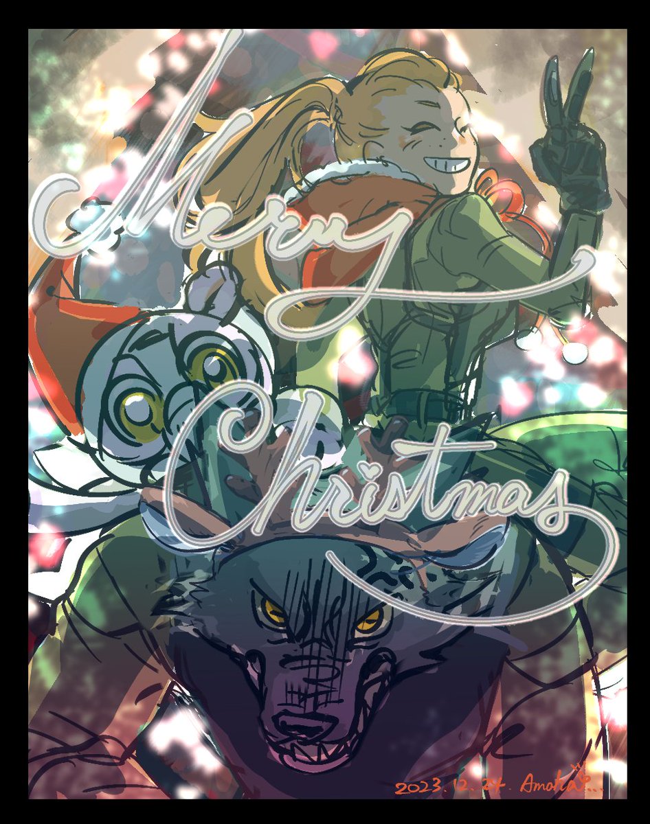 amaha_1212's tweet photo. Happy？Happy！🎄🎄🎄 https://t.co/ns55YDinPm