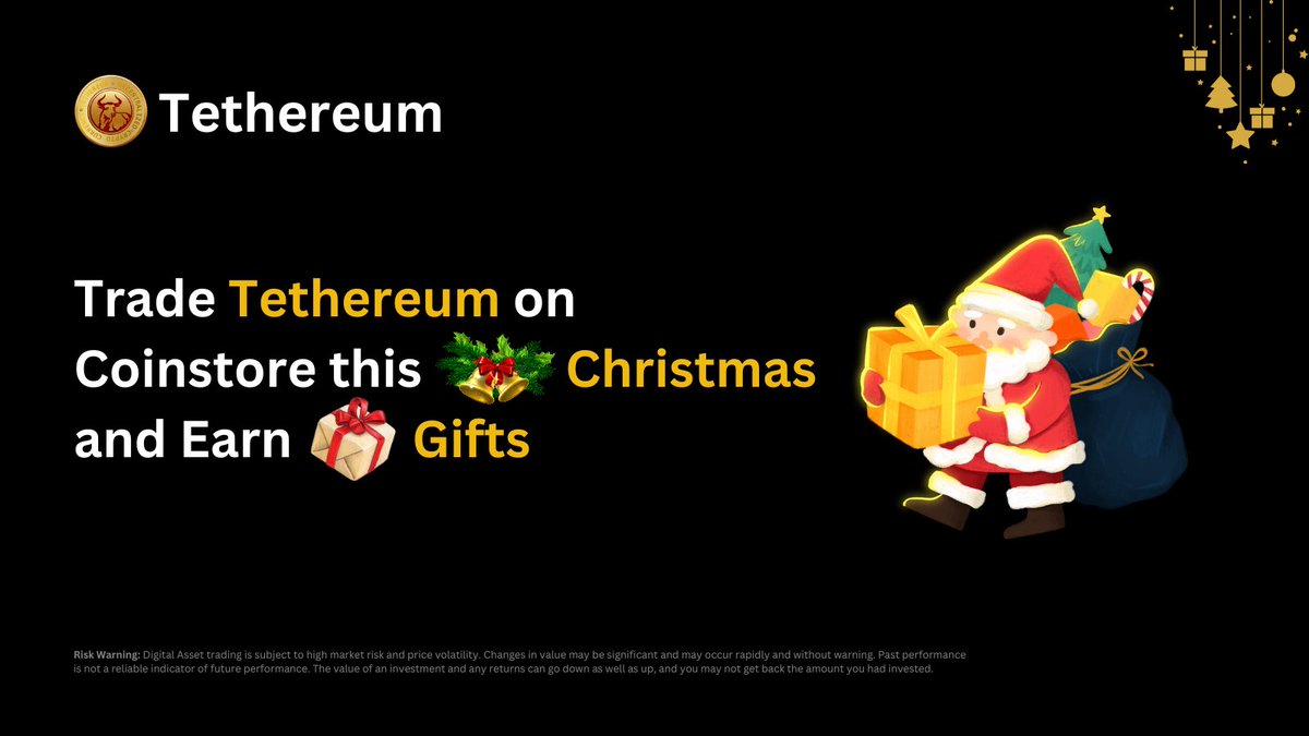 🎅✨This #Christmas, experience the gift of endless possibilities with #Tethereum Exchange. Unlock the magic of crypto and make your festive season extraordinary! 🚀🌟 

#TethereumExchange #ChristmasCrypto 
#ChristmasEve #Crypto #Cryptocurrency