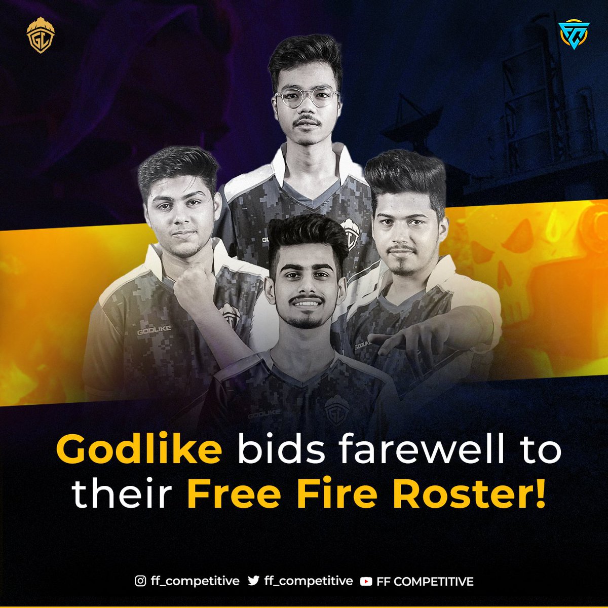 ff_competitive's tweet image. Godlike released there FF roster..